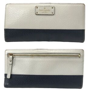 Kate Spade Leather Blue Colorblock Wallet AS IS